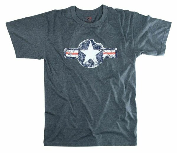 USAF Air Corps Kokarde T-Shirt Fatigue Vintage US Army Airforce Pilots Marine #2