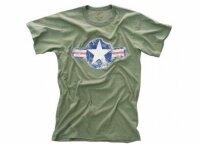 USAF Air Corps Kokarde T-Shirt Fatigue Vintage US Army Airforce Pilots Marine #2