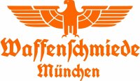 Waffenschmiede M&uuml;nchen Fahrzeug Aufkleber Orange...