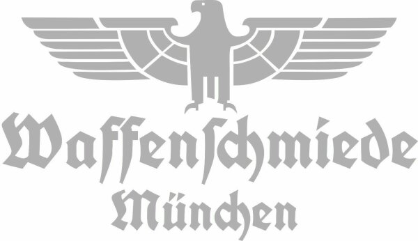 Waffenschmiede M&uuml;nchen Fahrzeug Aufkleber Silber Glanz WH Vehicle Sticker Eagle