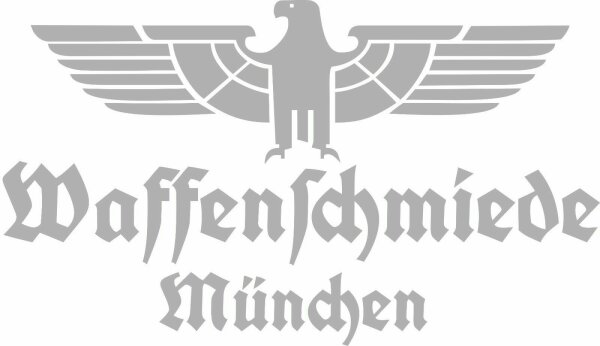 Waffenschmiede München Fahrzeug Aufkleber Silber Glanz WH Vehicle Sticker Eagle