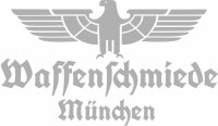 Waffenschmiede München Fahrzeug Aufkleber Silber...