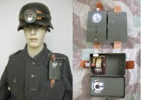 Wehrmacht Taschenlampe 1944 Pertrix m Stirnlampe WK2...