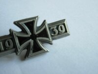 WH WW2 EK1 1939 Eisernes Kreuz Spange mit Nadel Wehrmacht Iron Cross WK2 WWII