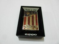 Zippo Stars &amp; Stripes USA Flagge V8 Big Block...