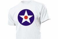 US Air Corps Kokarde T-Shirt US Army Schwarz XXXXL...