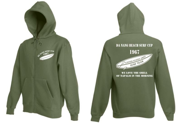 Da Nang Beach Surf Cup 1967 Vietnam US Army Kapu Jacke Gr S-XXL USMC Marines NAM