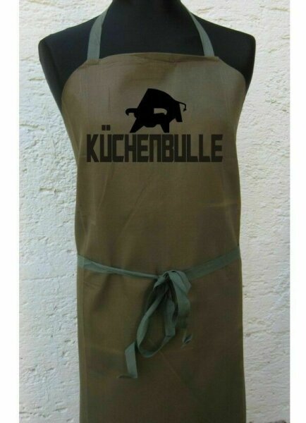 Küchenbulle Schürze Grillschürze Kochschürze BBQ BW Fun Apron Bulle
