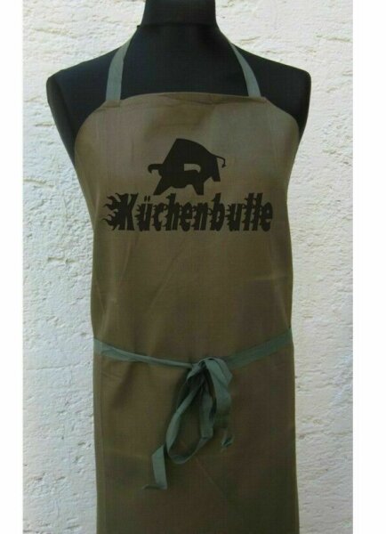 K&uuml;chenbulle Sch&uuml;rze Grillsch&uuml;rze Kochsch&uuml;rze BBQ Flames Fun Apron Bulle Kitchen