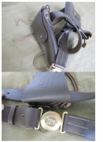 M1911 Colt Holster Officer Belt Chocolate US Army Navy Marines Seals WK2 WWII