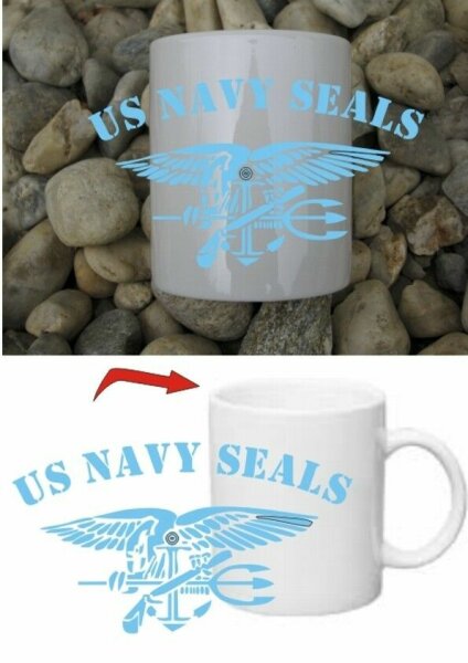 Navy Seals Eagle &amp; Anchor Insignia Kaffee Tasse Army Special Forces Marines WWII