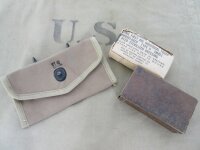 Orig US Army Verbandsp&auml;ckchen Tasche + First Aid Dressing Kit Pouch Carrier Belt