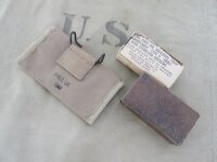 Orig US Army Verbandsp&auml;ckchen Tasche + First Aid Dressing Kit Pouch Carrier Belt