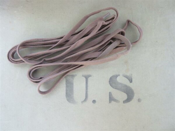 Original US Army Brown Laces 71" Schnürsenkel f. Service Jump Boots WKII WW2