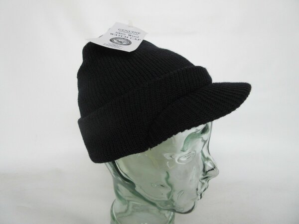 Original USA Army Watch Cap Navy Schirmmütze Strickmütze Beanie Hat Boonie