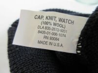 Original USA Army Watch Cap Navy Schirmmütze Strickmütze Beanie Hat Boonie