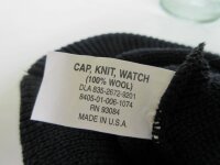 Original USA Army Watch Cap Navy Schirmmütze Strickmütze Beanie Hat Boonie
