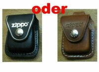 Original Zippo Echt Leder Tasche mit Clip oder Schlaufe...