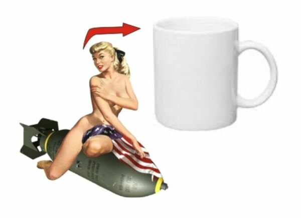 Pin-up Bombe Kaffee Tasse Pin up USMC US Army Navy Seals Marines Rockabilly WK2