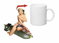 Pin-up Bombe Kaffee Tasse Pin up USMC US Army Navy Seals...