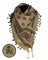 Halstuch Shemagh 110x110cm Paratrooper Skull Sword Scarf...