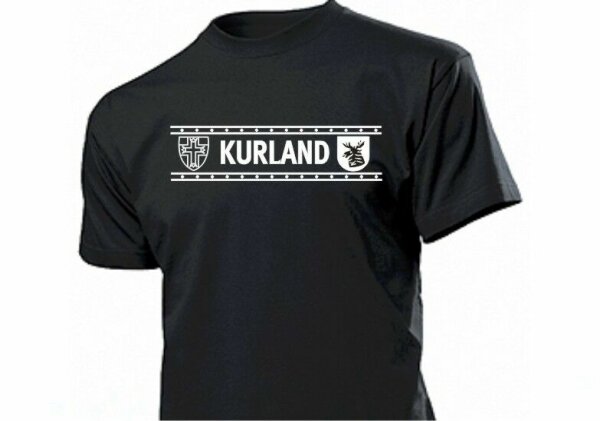 T-Shirt Kurland &Auml;rmelband Wehrmacht WH WK2 WWII Gr 3-5XL Legion 1919 1939 #2