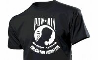 T-Shirt POW-MIA Flag US Army Vietnam Veteran Memory WW2...