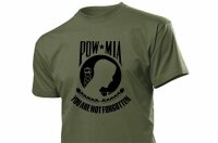 T-Shirt POW-MIA Flag US Army Vietnam Veteran Memory WW2 WWII Size S-XXL