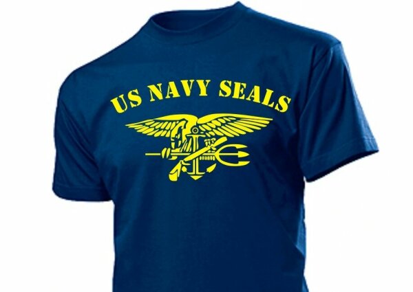 T-Shirt US Army Navy Seals with Anchor &amp; Eagle USMC Marines Gr 3-5XL WK2 WWII