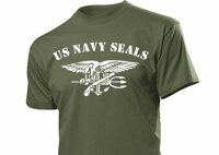 T-Shirt US Army Navy Seals with Anchor & Eagle Gr S-5XL