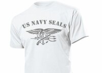 T-Shirt US Army Navy Seals with Anchor &amp; Eagle Gr S-5XL