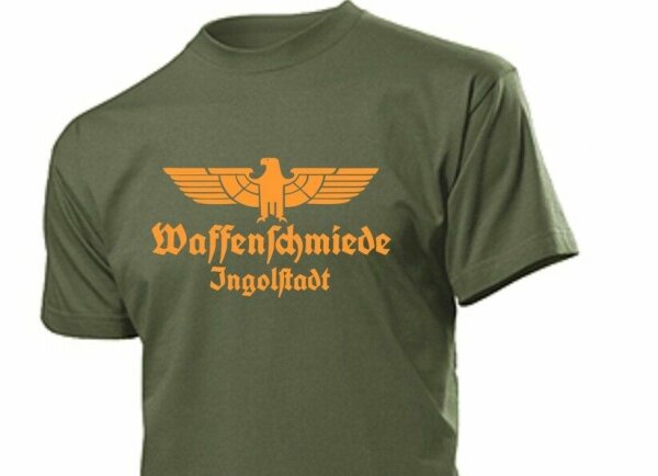 T-Shirt Waffenschmiede Ingolstadt mit Adler Gr S-XXL Eagle Weapon Blacksmith