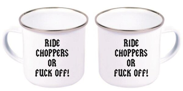 Kopie von Emaille Tasse Culture part of Choppers