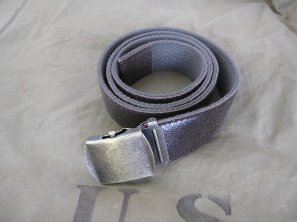 US Army Hosengürtel Officers Belt Leder Chocolate Service PX Class A HBT WWII