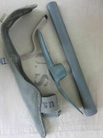 US Army Mattock Pick + Cover M1910 Pickel + H&uuml;lle USMC Navy Marines Vietnam WWII