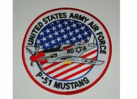 US Army Mighty Eighth 8th USAAF P-51 Mustang Jersey Jerk Nose Art Patch WK2 #2