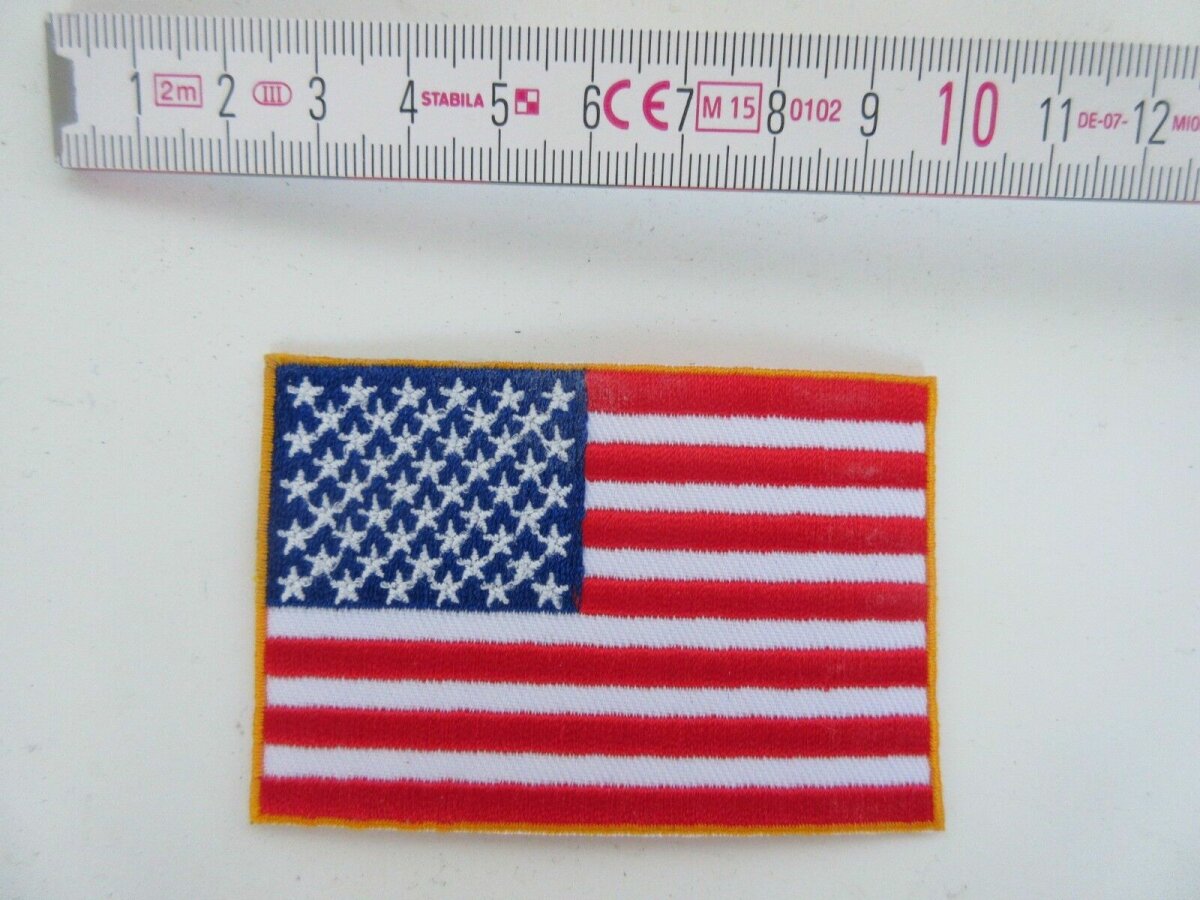 US Army Patch 50 Stars Ärmel Abzeichen Flagge Flag USMC Vietnam WK2 WW2 Nam Smal 
