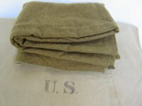 US Army Quartermaster Decke Wolldecke Blanket Mustard...