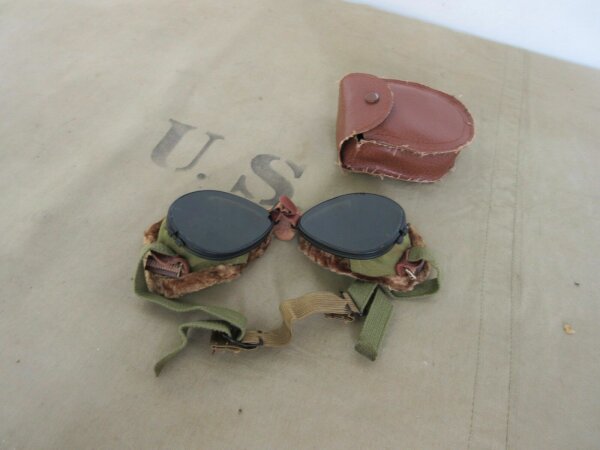 US Army Snow Goggles Mountain Troops Schneebrille Steam Punk Hot Rod WK2 WWII