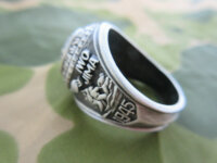 US Army USMC Marines Corps Insignia Ring 1775 Jun Tavern 1945 Iwo Jima WK2 Gr 13