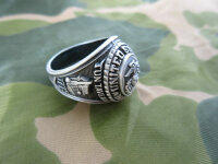 US Army USMC Marines Corps Insignia Ring 1775 Jun Tavern 1945 Iwo Jima WK2 Gr 13