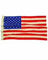 USA Flagge gestickt 50 Sterne Vintage 90x150 50 Stars...