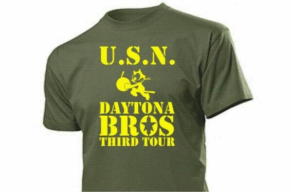 USN Daytona Bros Felix the Cat Wildcat US Army Navy USMC T-Shirt Gr S-XXL WK2