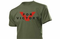 V for Victory T-Shirt 3-5XL US Army WWII Vintage Nose Art...