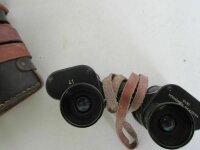 WW2 Fernglas 6x30 Strichplatte Ledertasche Army Sight...