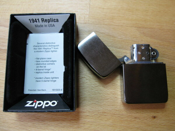 Zippo 1941 Replica  D-Day Band of Brothers Pacific CBI USAF Marines WWII WK2 OVP