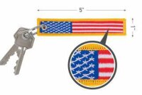 US Flagge Keychain Schl&uuml;ssel Anh&auml;nger...