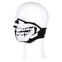 Gesichtsmaske Mund-Nasen-Maske Neopren Skull Face Mask Mundmaske Totenkopf Biker