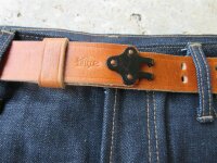 Lutece MFG Gun Hook Leather Belt Ledergürtel Vintage...