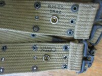 Original US Army Koppel Lochkoppel M36 Belt WK2 WWII 1942 1943 Marines Navy USMC
